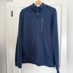 Náutica Men's Blue Full-Zip Sweater